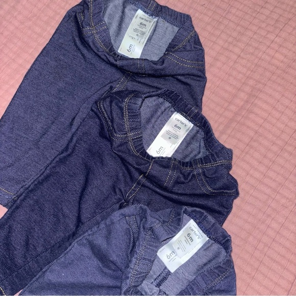 Carter's Blue Leggings Comfortable Cotton Blend - Picture 2 of 2